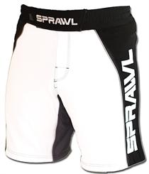 Fusion II Stretch Series White and Black MMA Shorts
